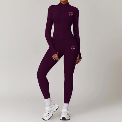 Sports Jacket & High Waist Leggins Set image 2