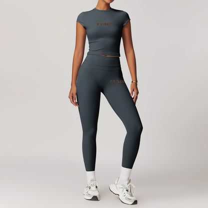 Crop top 2Pcs yoga set image 0