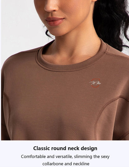 Fall Round Neck Crop Top image 5