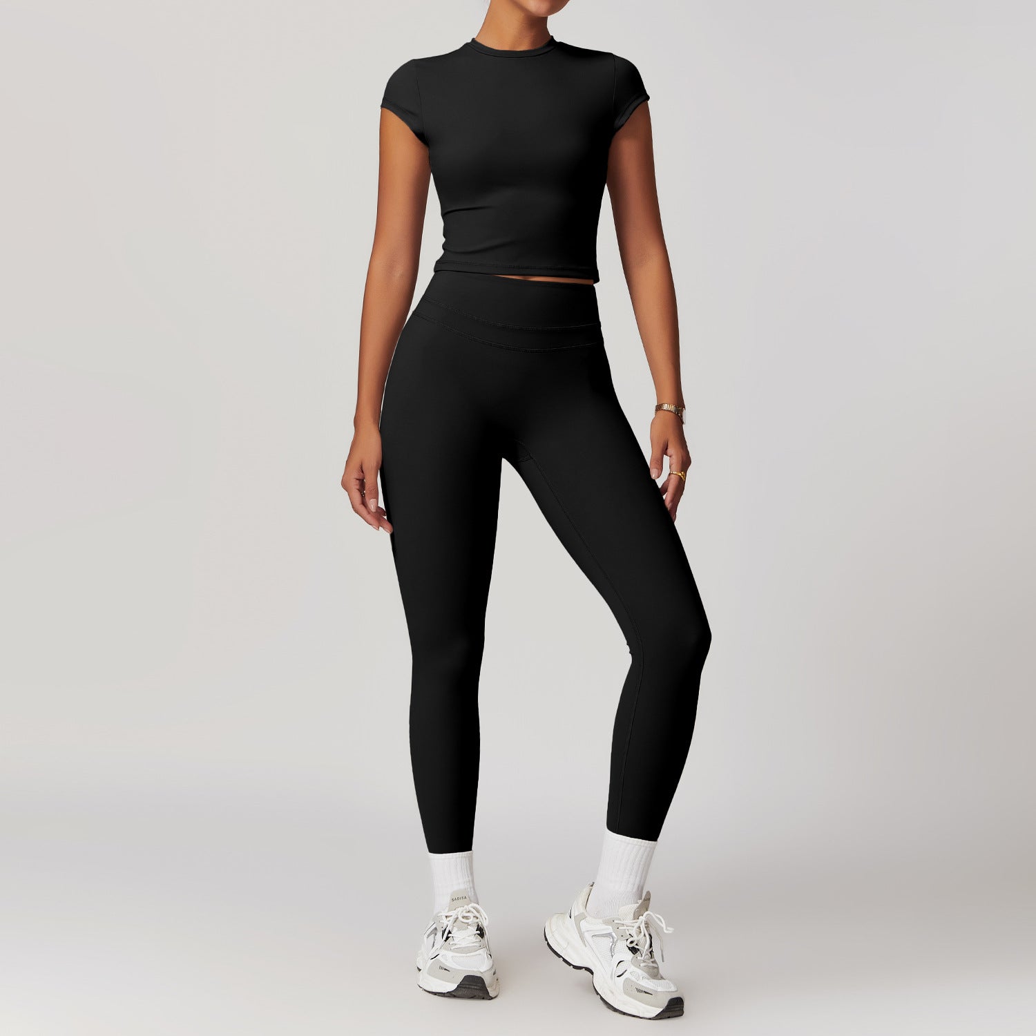 Crop top 2Pcs yoga set image 5