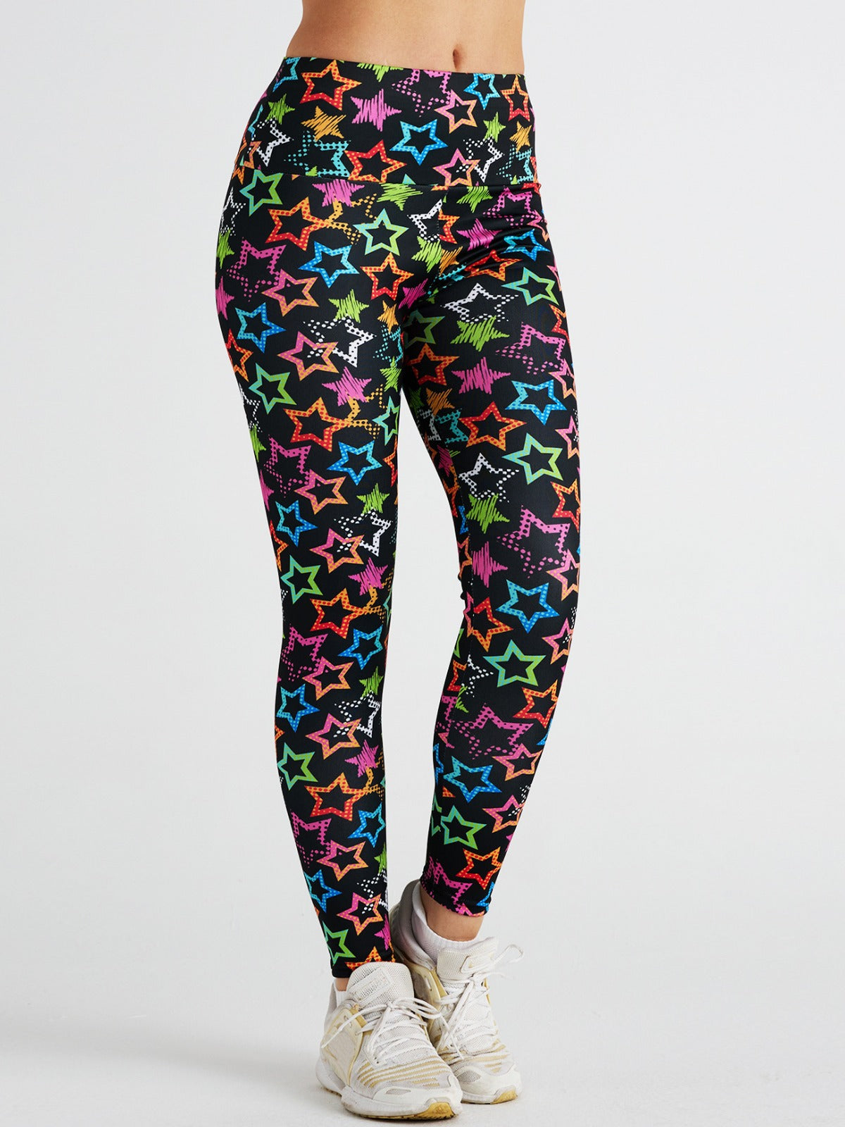 Colorful Graffiti Print Flex Leggings image 8