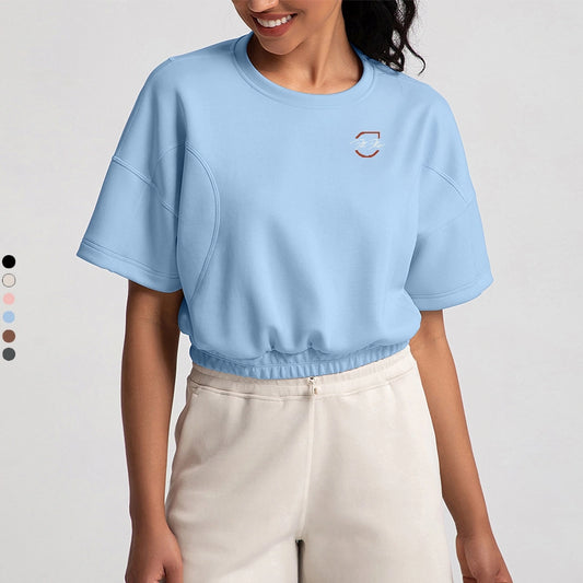 Fall Round Neck Crop Top image 1