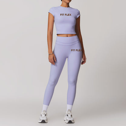 Crop top 2Pcs yoga set image 1