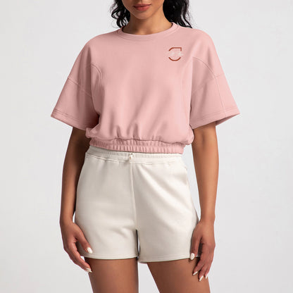 Fall Round Neck Crop Top image 0