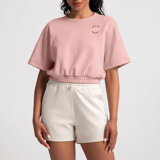 Fall Round Neck Crop Top image 0