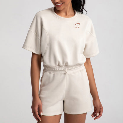 Fall Round Neck Crop Top image 2