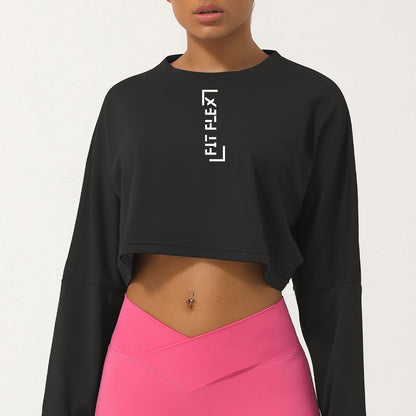 Loulou Long Sleeve Crop Tops image 5