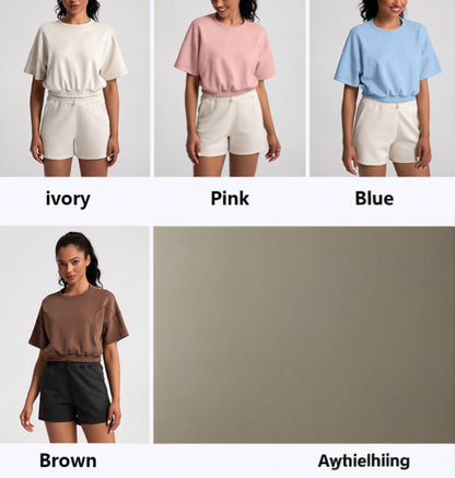 Fall Round Neck Crop Top image 6